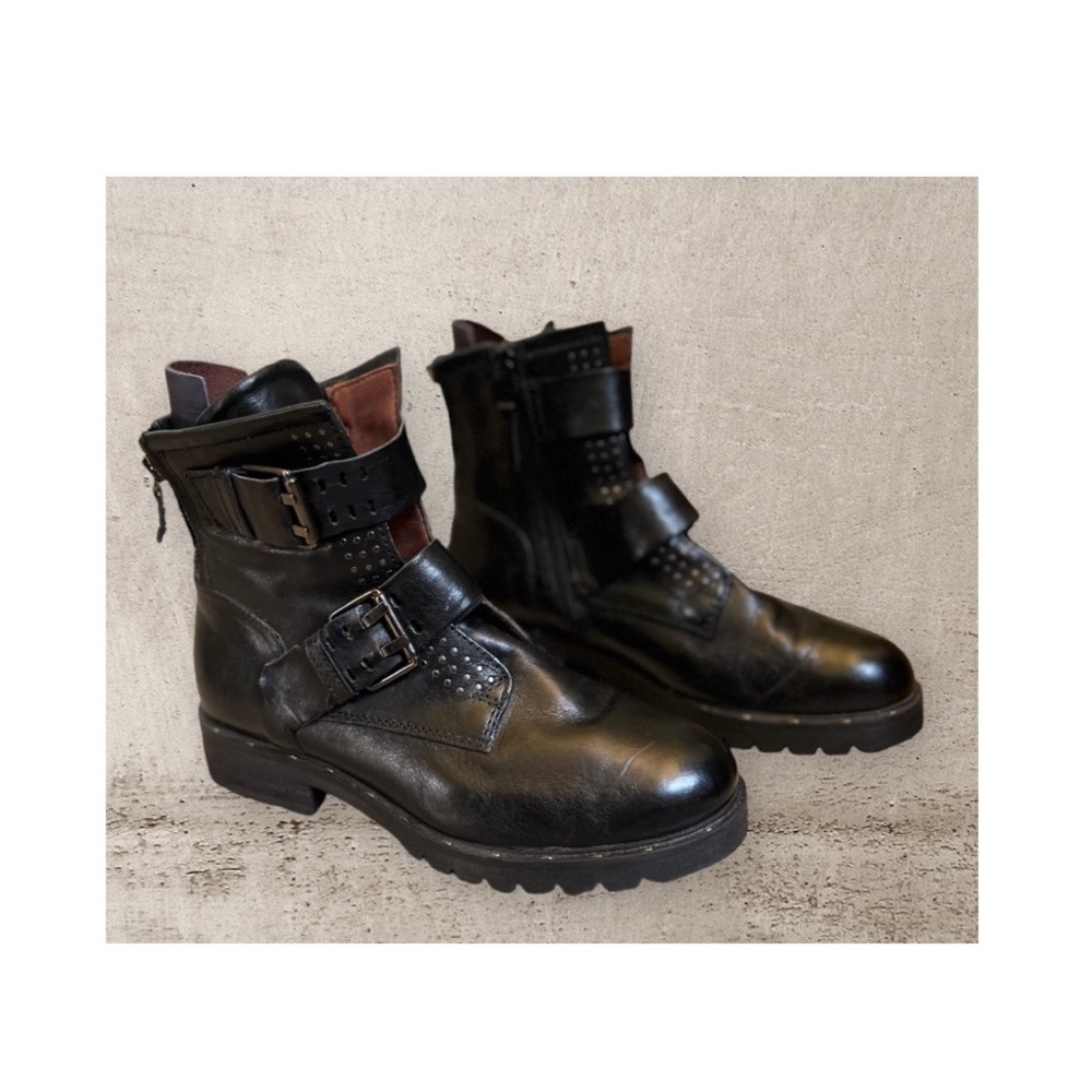 Italian MJUS Moto Ankle Boots